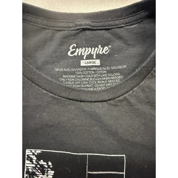 Empyre Primal Black Rose‎ Graphic T Shirt Large grunge goth vintage casual - Picture 3 of 5